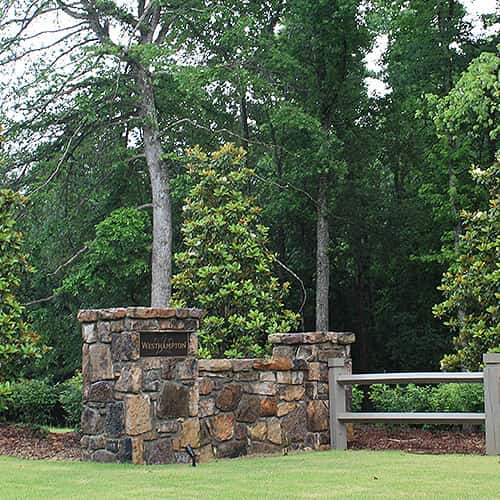 Subdivision entrance